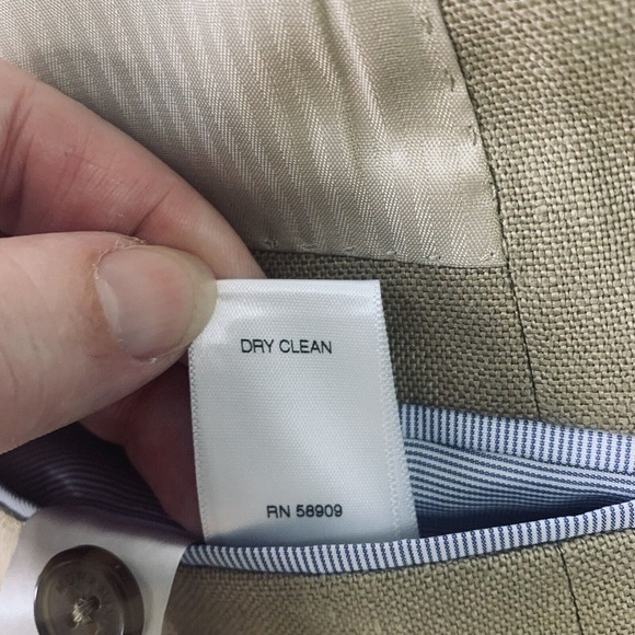 Murano Baird McNutt Linen Sport Coat Mens Size XL Camel Tan Surgeons Cuffs $295 - Picture 9 of 11